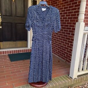 Together Blue And Cream Long Dress Size 10 Petite